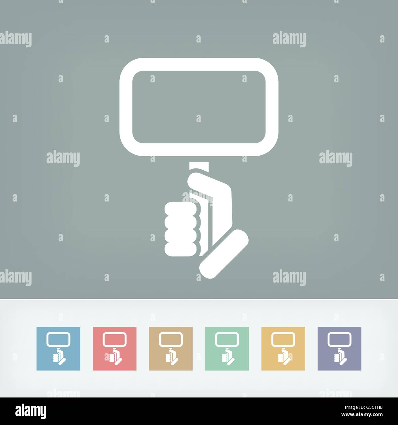 Cartello azienda icona del concetto Illustrazione Vettoriale