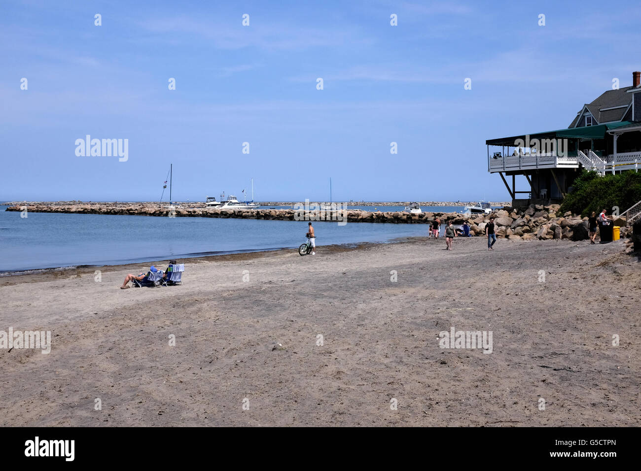 Spiaggia su Block Island, Rhode Island Foto Stock