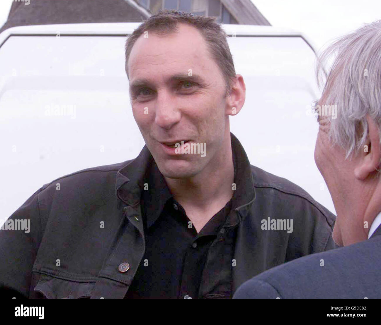 Auto lavoro campagna elettorale Foto Stock