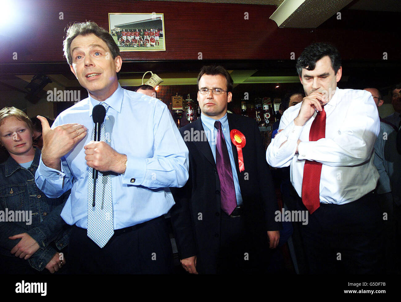 Visita di lavoro Harrow Borough Football Club Foto Stock