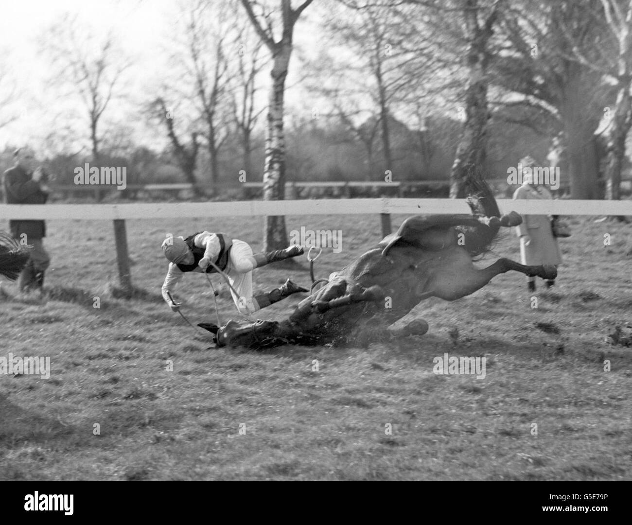 Corse di cavalli - Il Wisborough Green Handicap Siepi - Fontwell Foto Stock