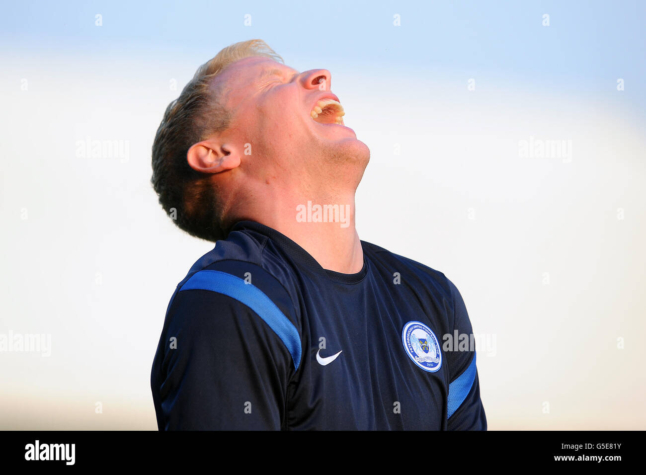 Calcio - Pre Season friendly - Peterborough United v Manchester United IX - London Road. Craig Alcock, Peterborough United Foto Stock