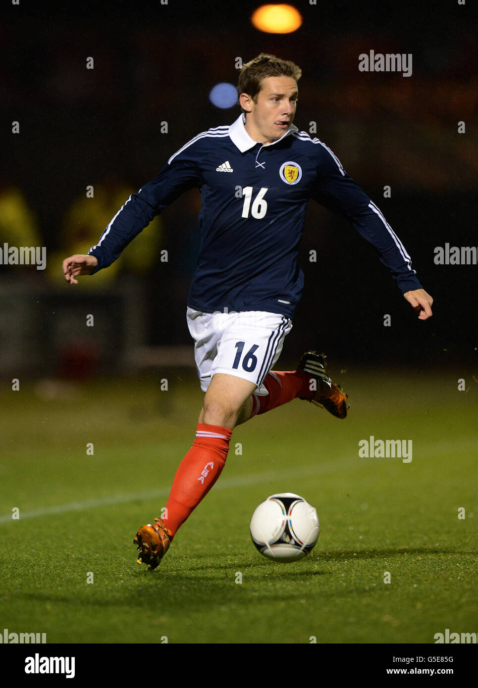 Calcio - Campionato europeo Under 21 UEFA 2013 - Gruppo Ten - Scozia / Lussemburgo - Saint Mirren Park. Peter Pawlett in Scozia Foto Stock