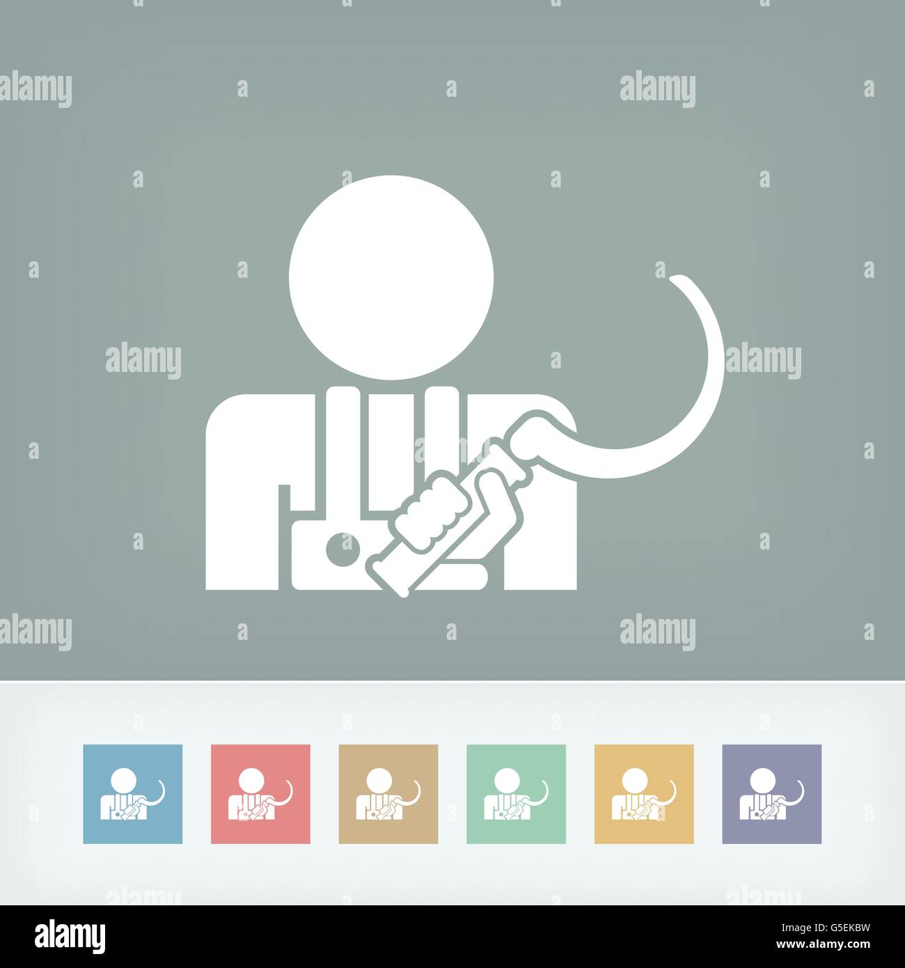 Icona di falce Illustrazione Vettoriale