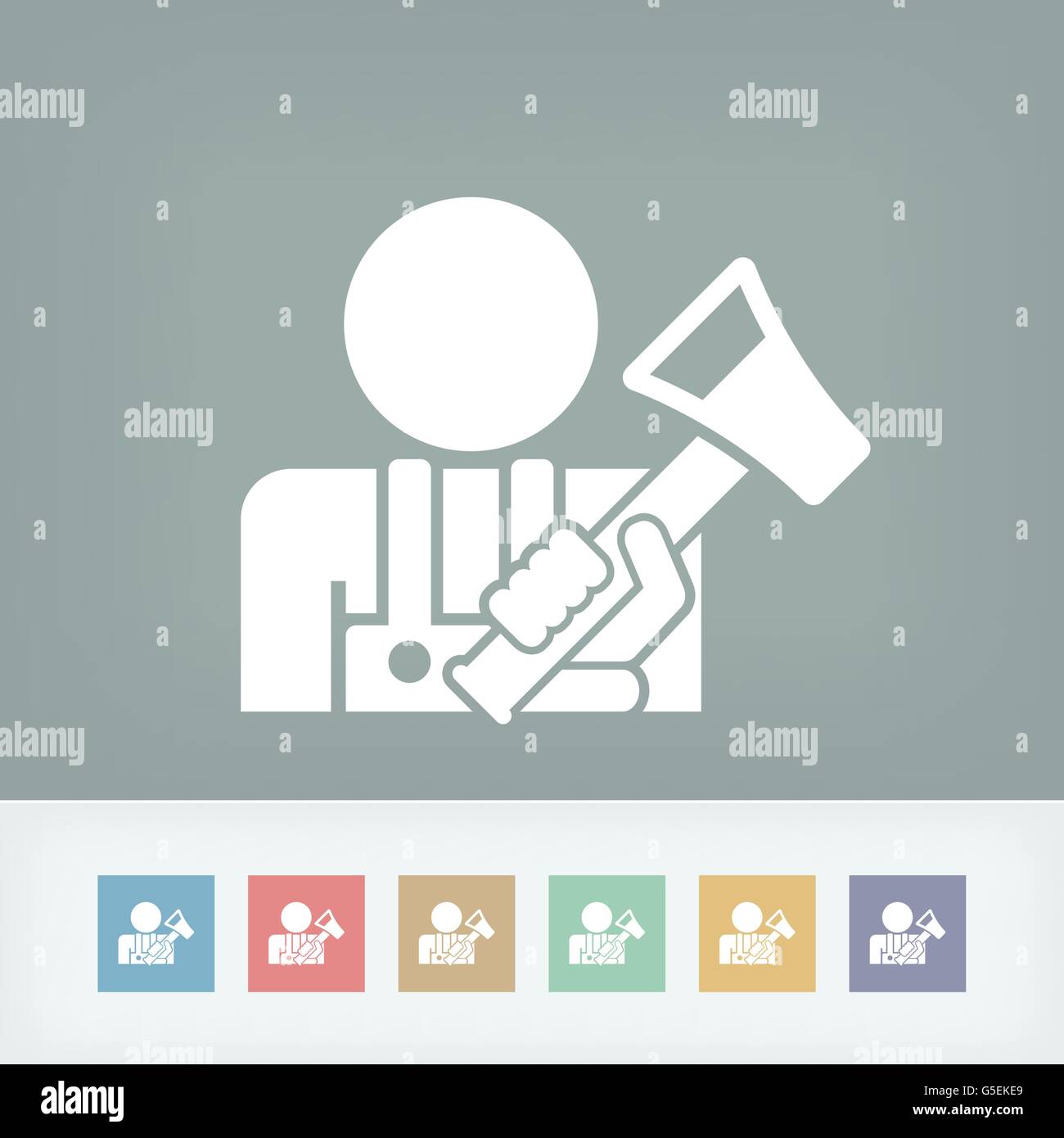 Icona di Hachette Illustrazione Vettoriale