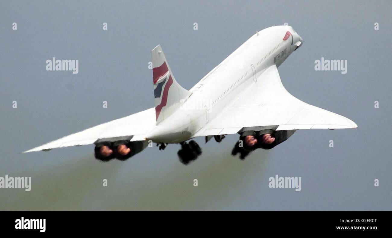 Concorde prova di volo Foto Stock
