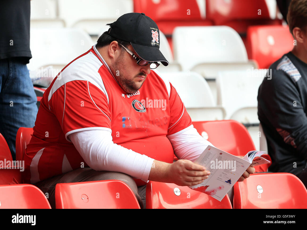 Calcio - Npower Football League Championship - Nottingham Forest / Charlton Athletic - City Ground. Gli appassionati di Charlton Athletic possono immergersi nell'atmosfera del City Ground Foto Stock