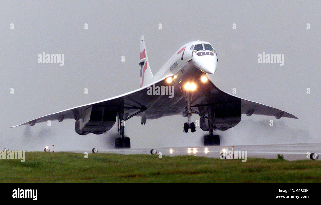 Concorde prova di volo Foto Stock
