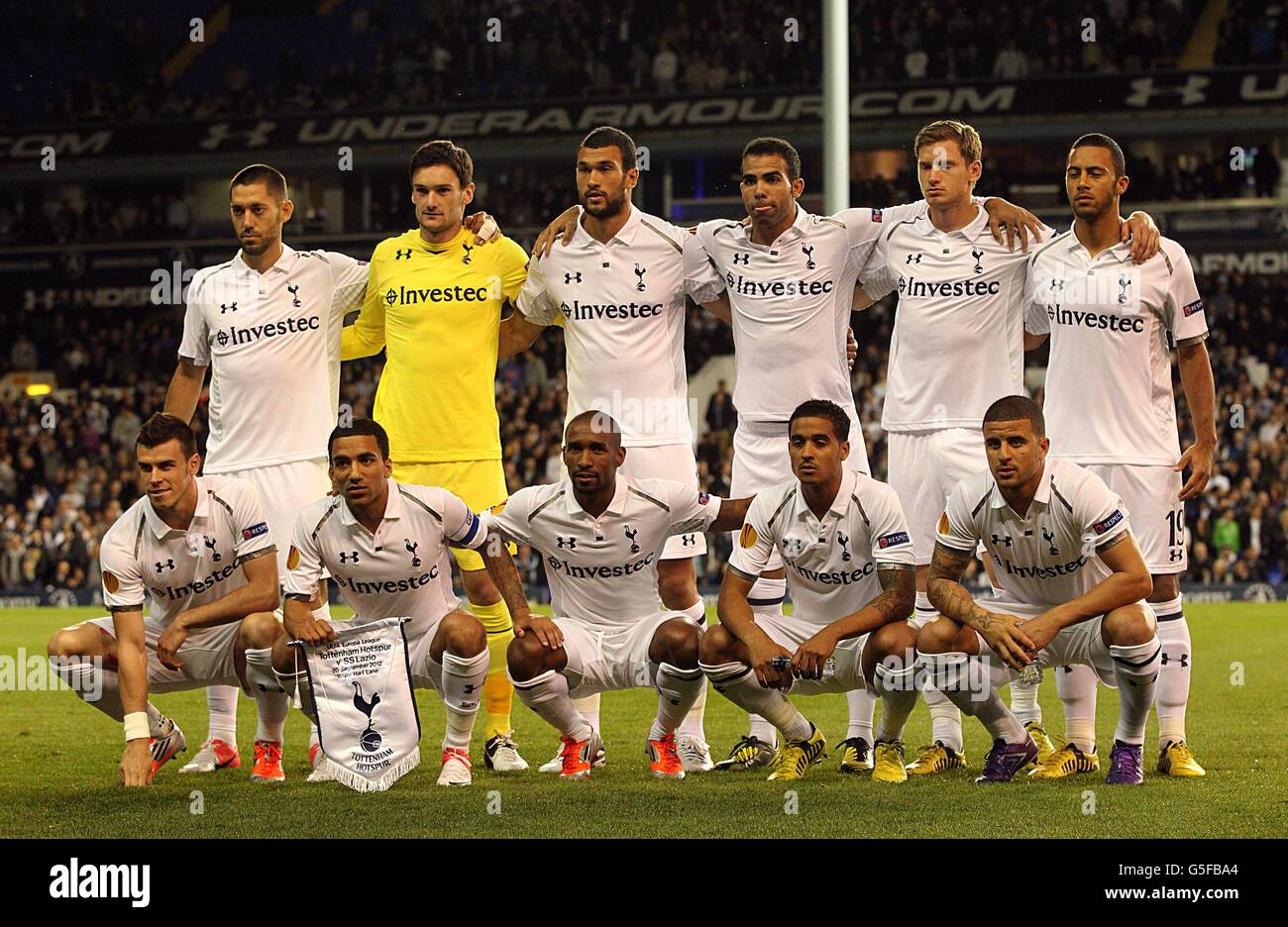 Calcio - Europa League - Gruppo J - Tottenham Hotspur v Lazio - White Hart Lane. Tottenham Hotspur gruppo di squadra Foto Stock
