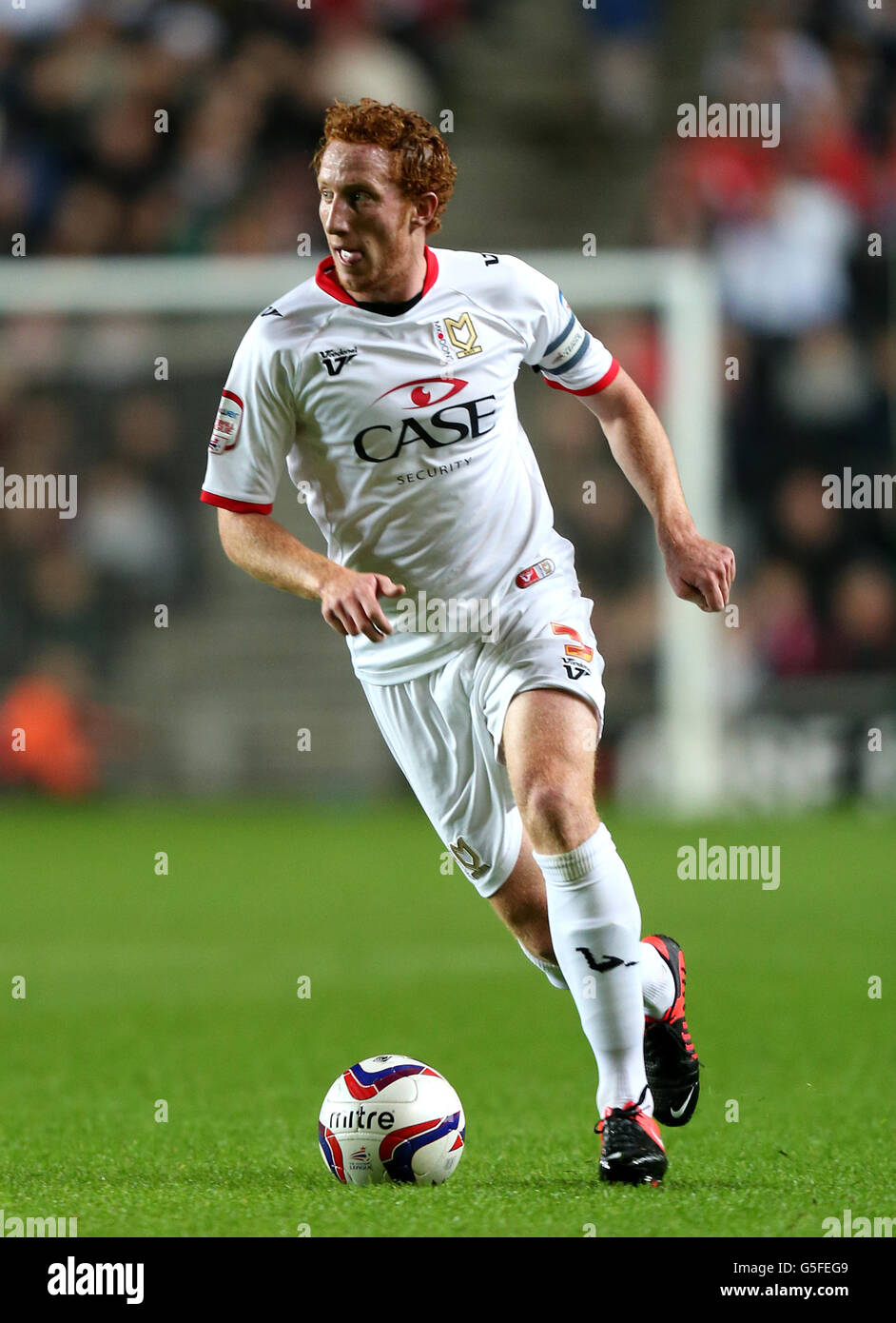 Calcio - Capital One Cup - Third Round - Milton Keynes Dons v Sunderland - Stadium:mk. Dean Lewington, Milton Keynes Dons Foto Stock