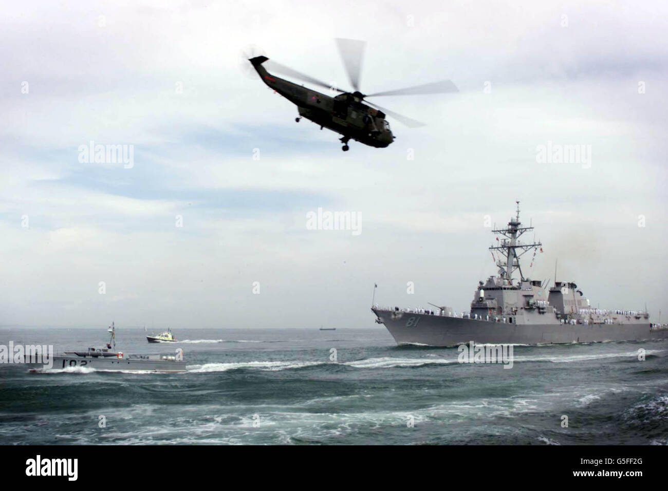 USS Winston Churchill S. Foto Stock