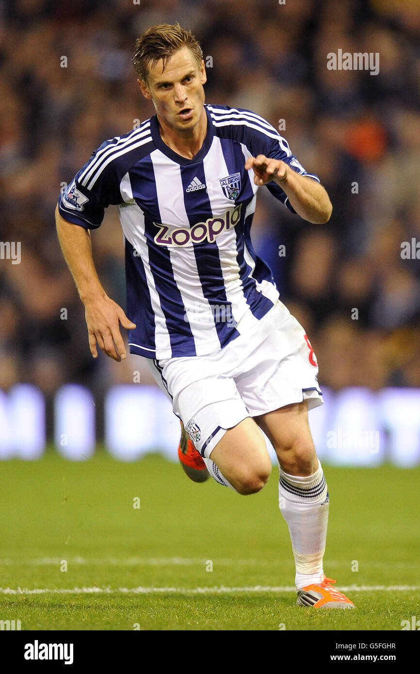 Calcio - Capital One Cup - Third Round - West Bromwich Albion v Liverpool. Markus Rosenberg. West Bromwich Albion Foto Stock