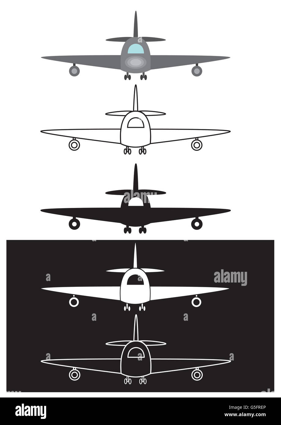 Aeroplano illustrazioni Foto Stock
