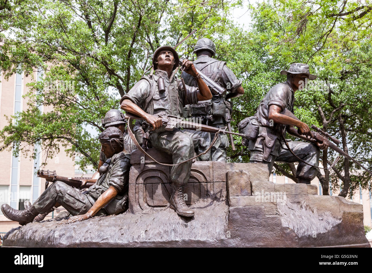 Vietnam War Memorial di Austin in Texas Foto Stock