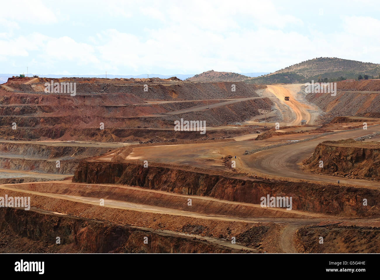 Minerali minerario a Rio Tinto, Spagna Foto Stock