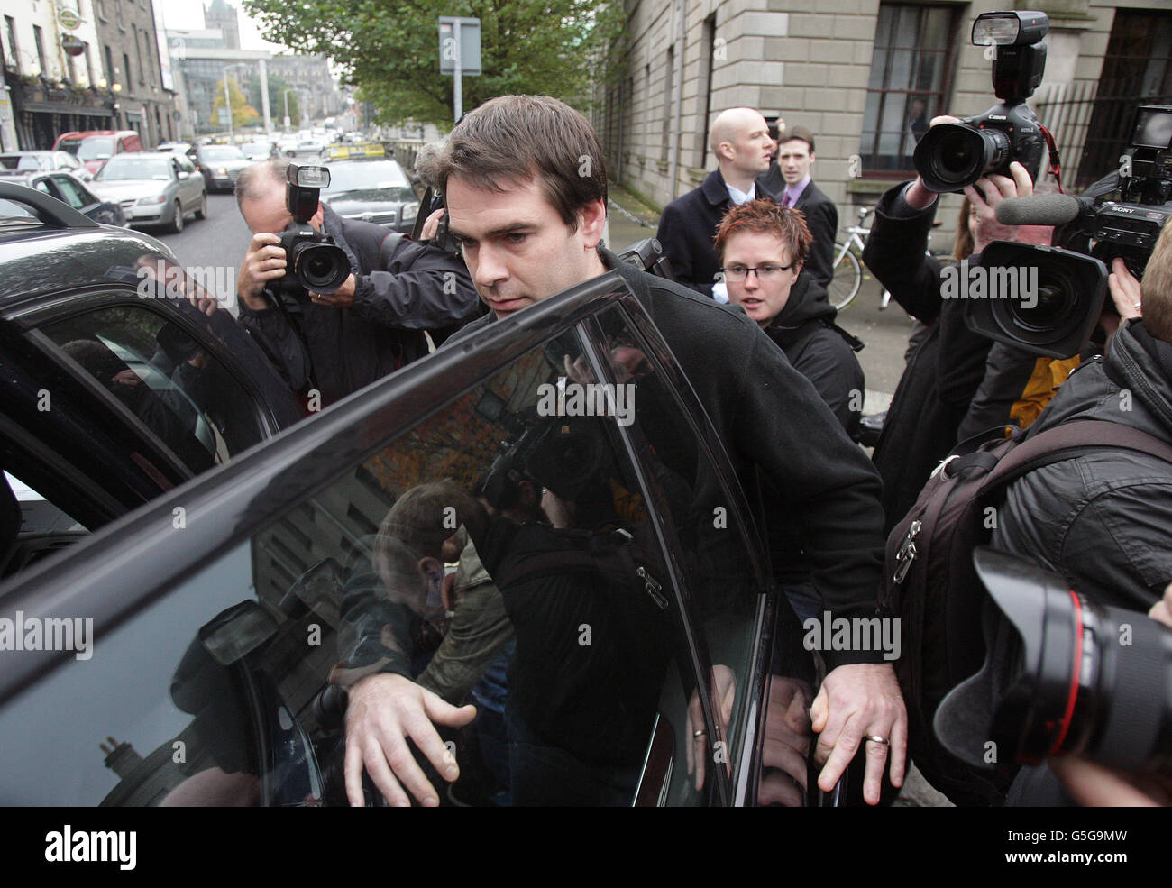 Sean Quinn causa in tribunale Foto Stock