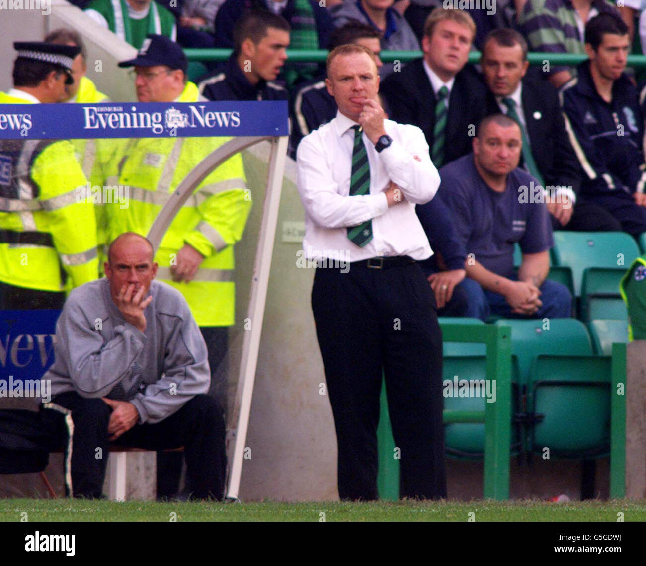 Hibs v Celtic Alex McLeish Foto Stock