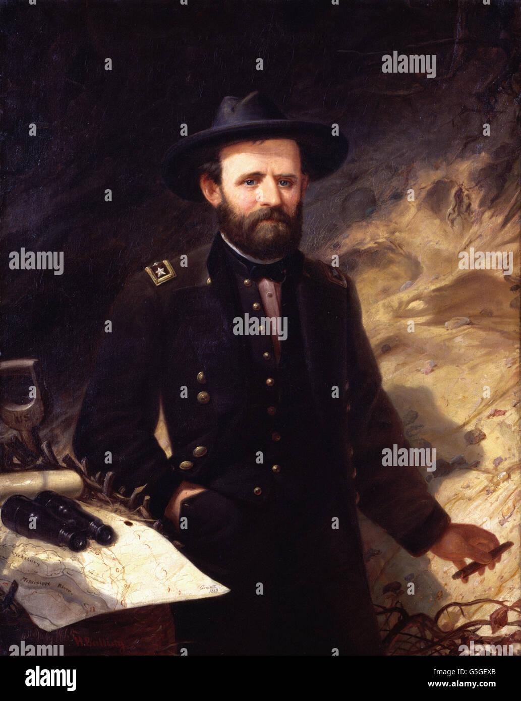 Ole Peter Hansen divertendo - Ulysses S. Grant Foto Stock