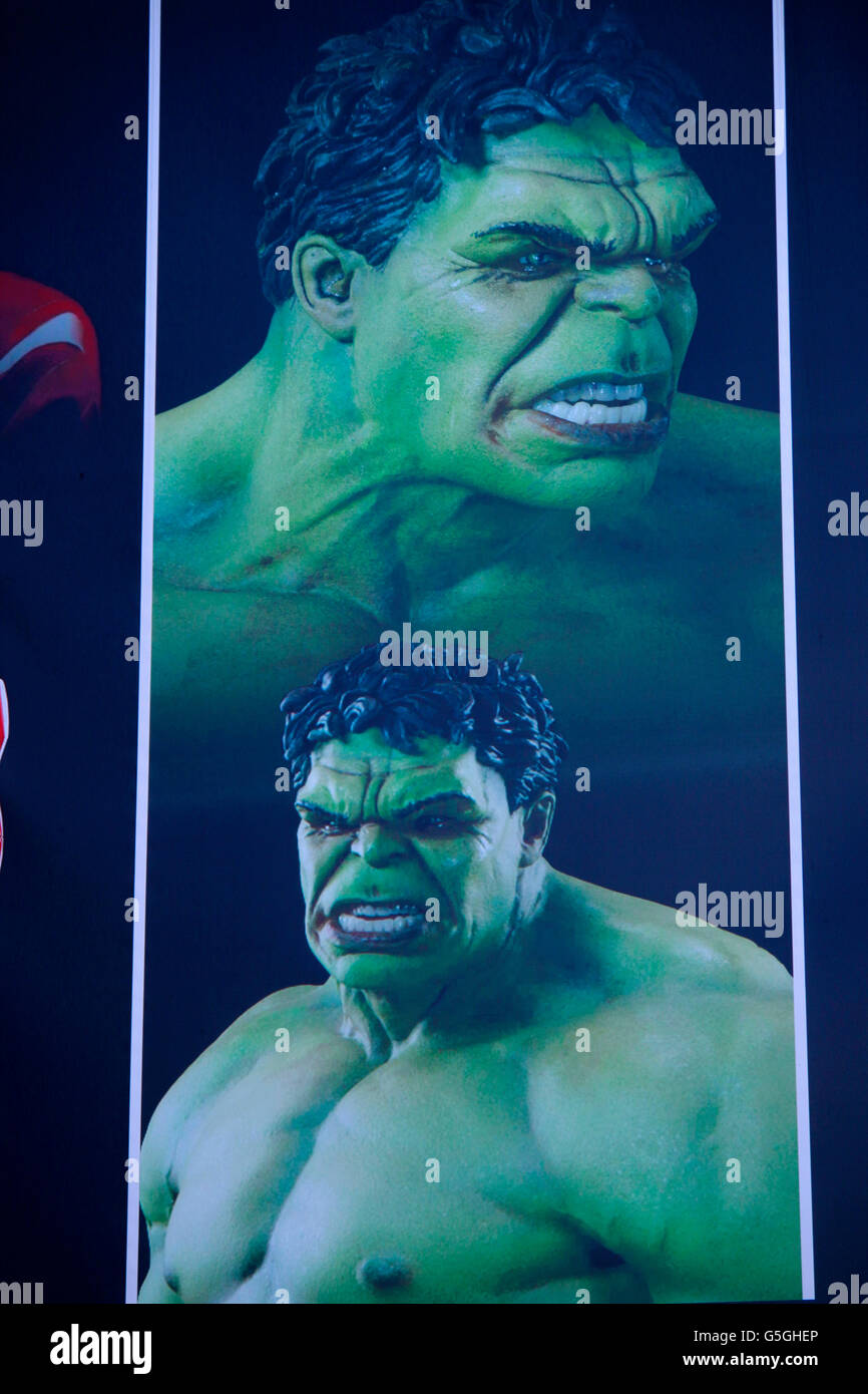 Die 'Hulk'-Comicfigur, Berlino. Foto Stock
