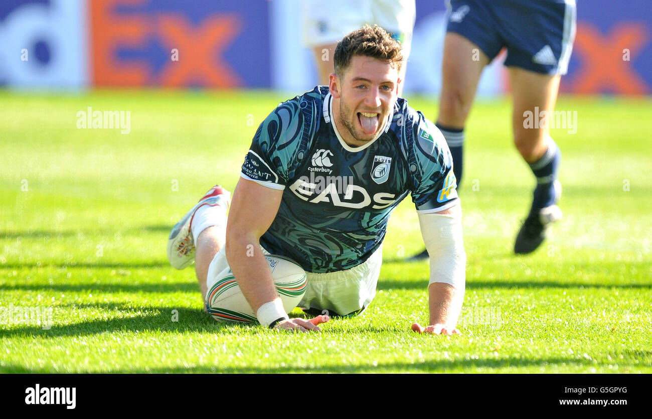 Il Rugby - Heineken Cup - Piscina 6 - Vendita squali v Cardiff Blues - Città di Salford Stadium Foto Stock