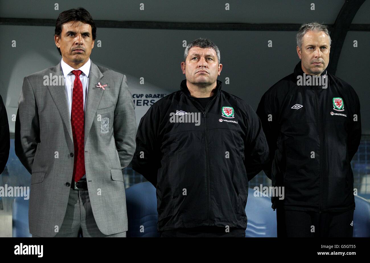 Calcio - 2014 FIFA World Cup - Il qualificatore - GRUPPO A - Croazia v Galles - Stadion Gradski vrt Foto Stock