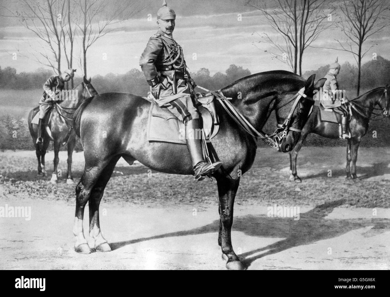 La Prima guerra mondiale - il Kaiser Guglielmo II Foto Stock