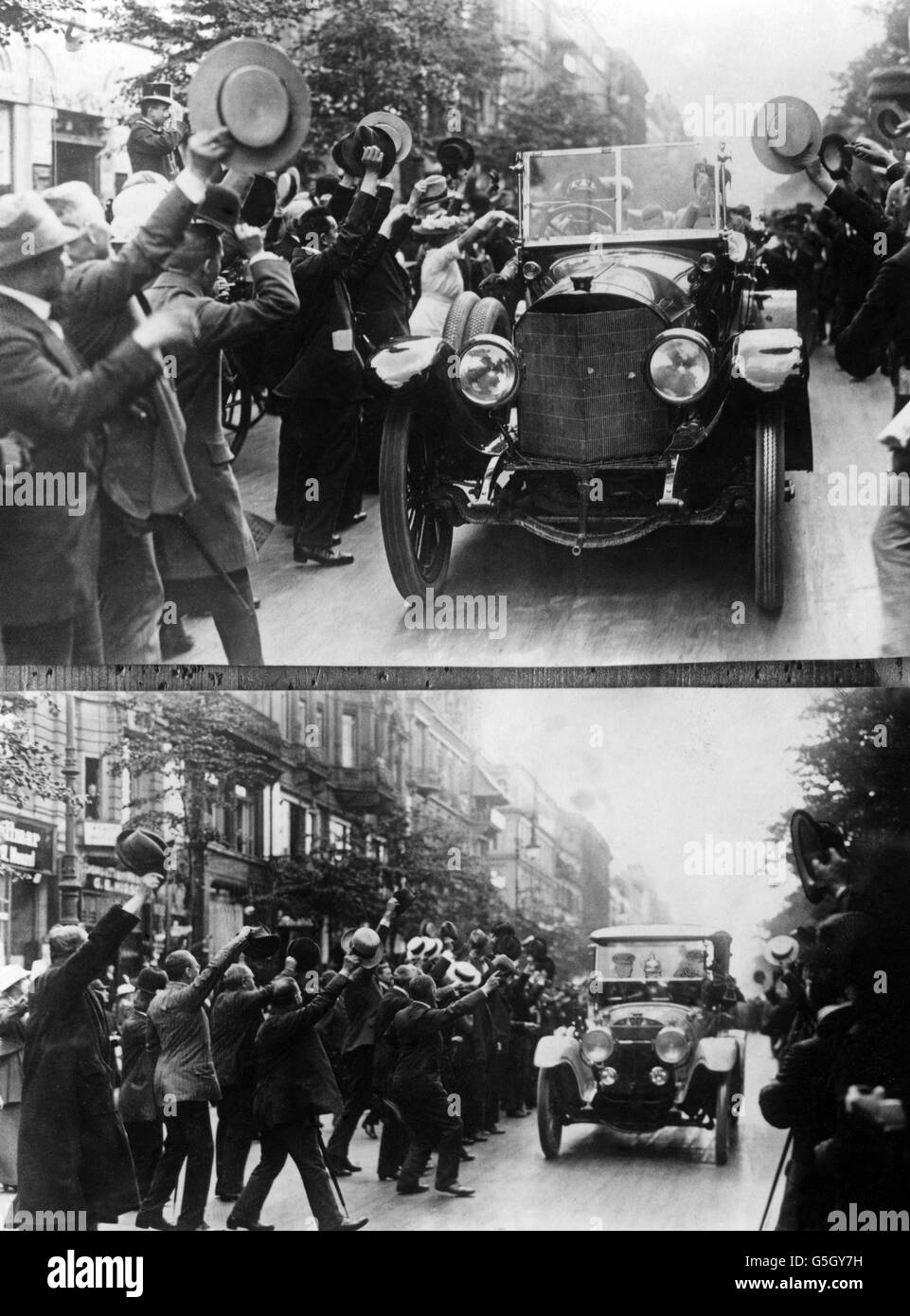 La Prima guerra mondiale - il Kaiser Guglielmo II - Berlino Foto Stock