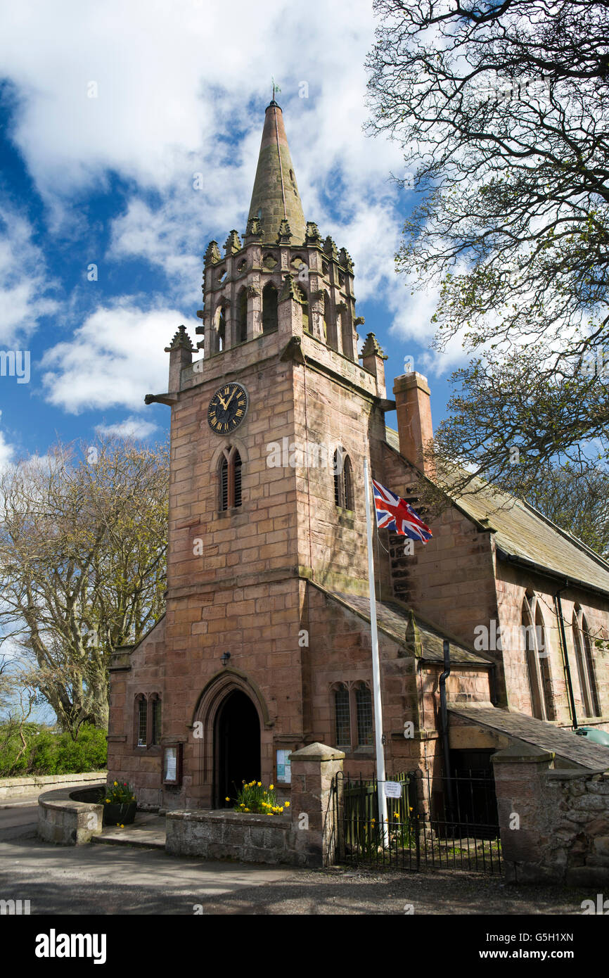 Regno Unito Inghilterra Northumberland, Beadnell, Ebba St è la chiesa, ricostruita nel 1860 Foto Stock