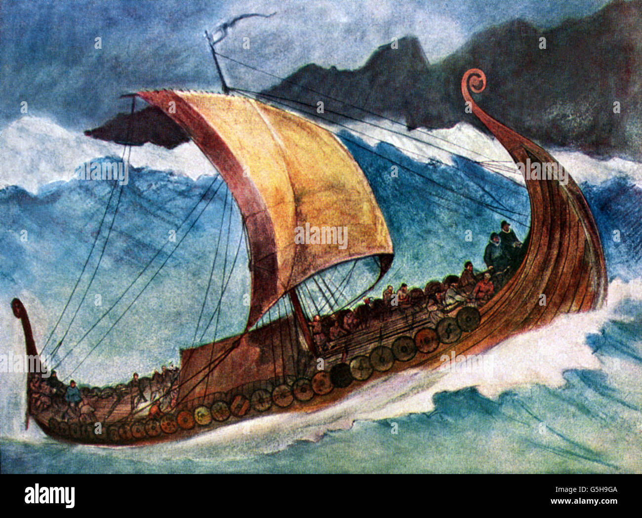 Sailing ship in storm immagini e fotografie stock ad alta risoluzione -  Alamy