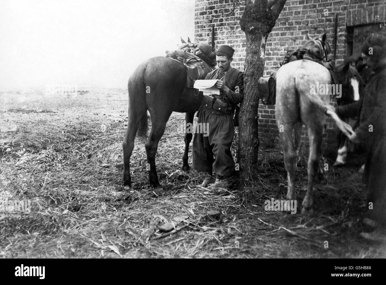 La Prima guerra mondiale - Orchies - Francia - 1914 Foto Stock