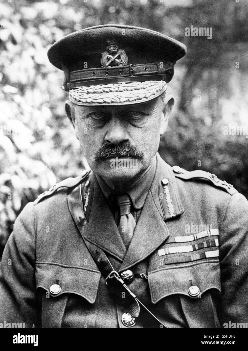 Prima guerra mondiale - Esercito britannico - Lord Byng. Lord Julian Byng nel 1917. Foto Stock