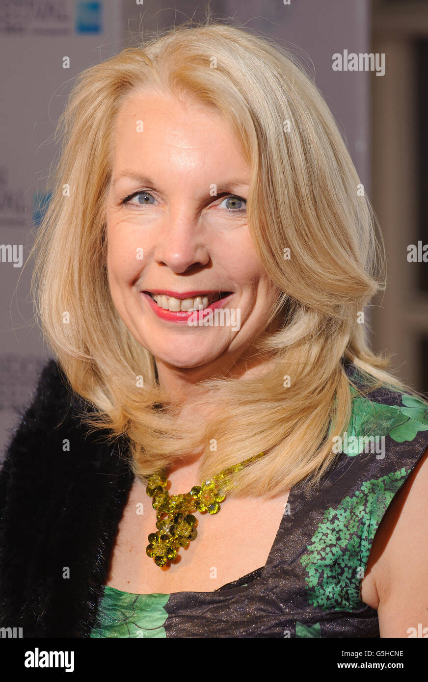 Il direttore della BFI Amanda Nevill arriva al BFI London Film Festival Awards, presso la Banqueting House, a Westminster, nel centro di Londra. Foto Stock