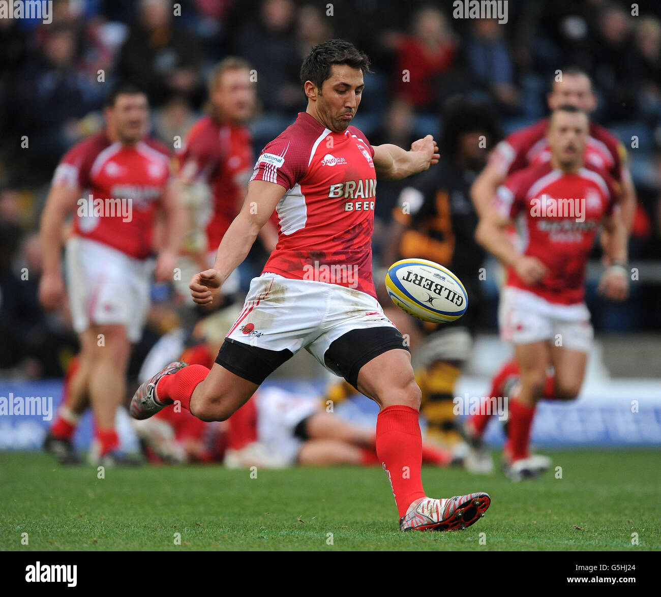 Rugby Union - Aviva Premiership - London Wasps v London Welsh - Adams Park. Gavin Henson, gallese di Londra. Foto Stock