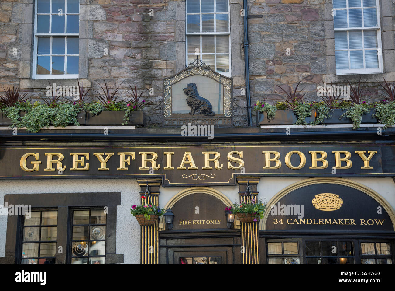 Greyfriars Bobby Pub; Edimburgo, Scozia Foto Stock