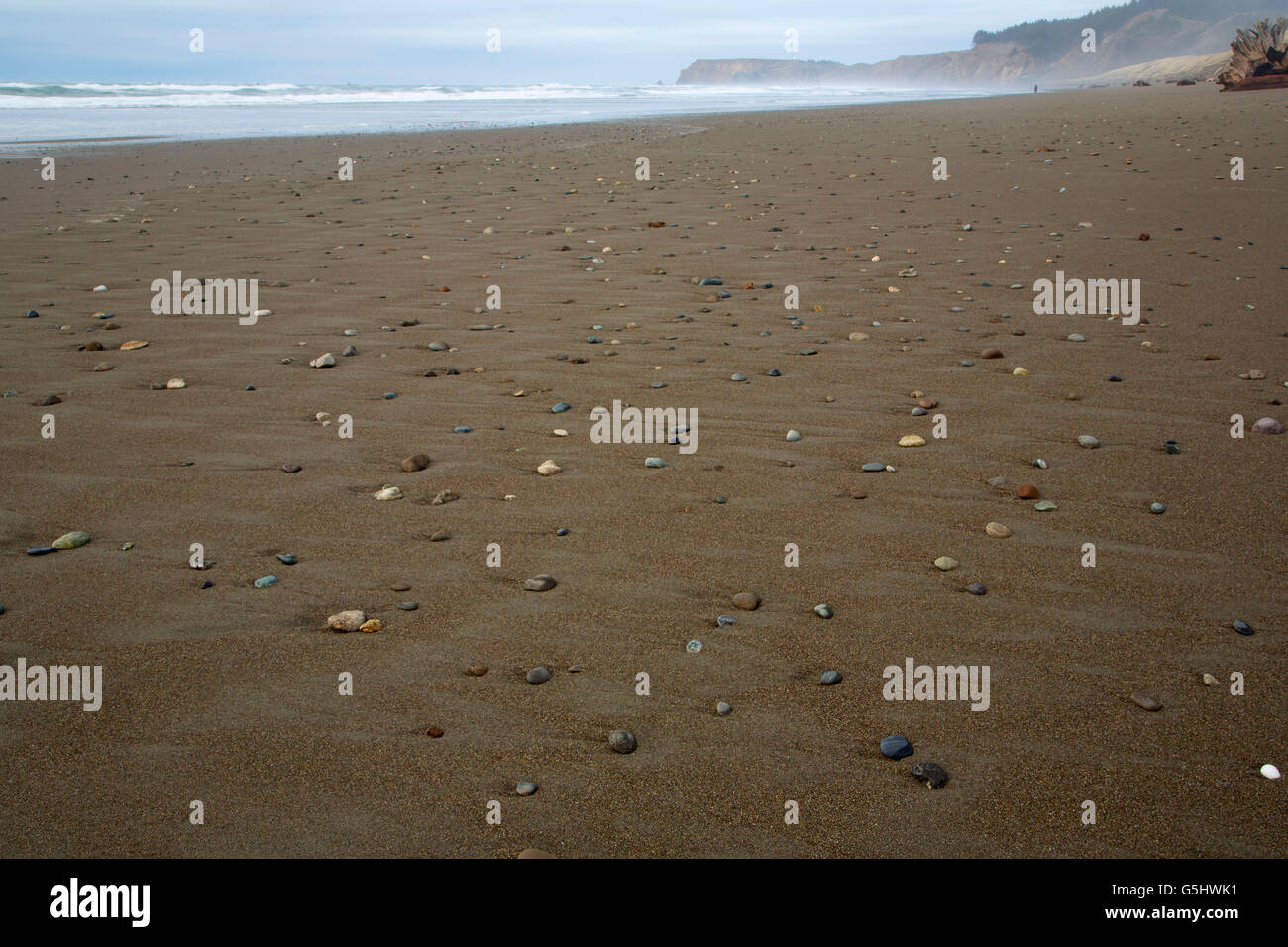 Elk River Beach, Cape Blanco parco statale, Oregon Foto Stock