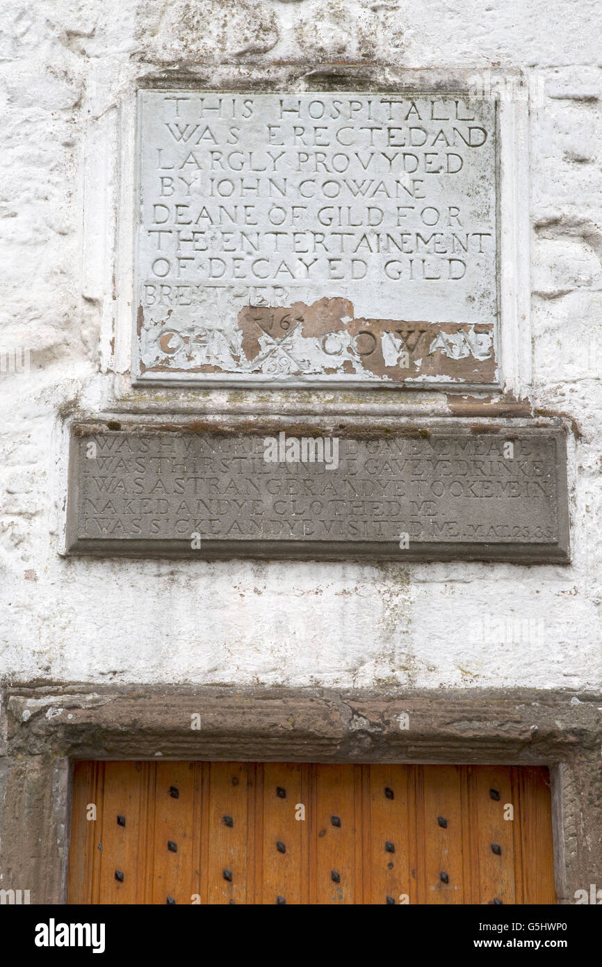 Cowane Ospedale del segno, Stirling; Scozia - UK Foto Stock