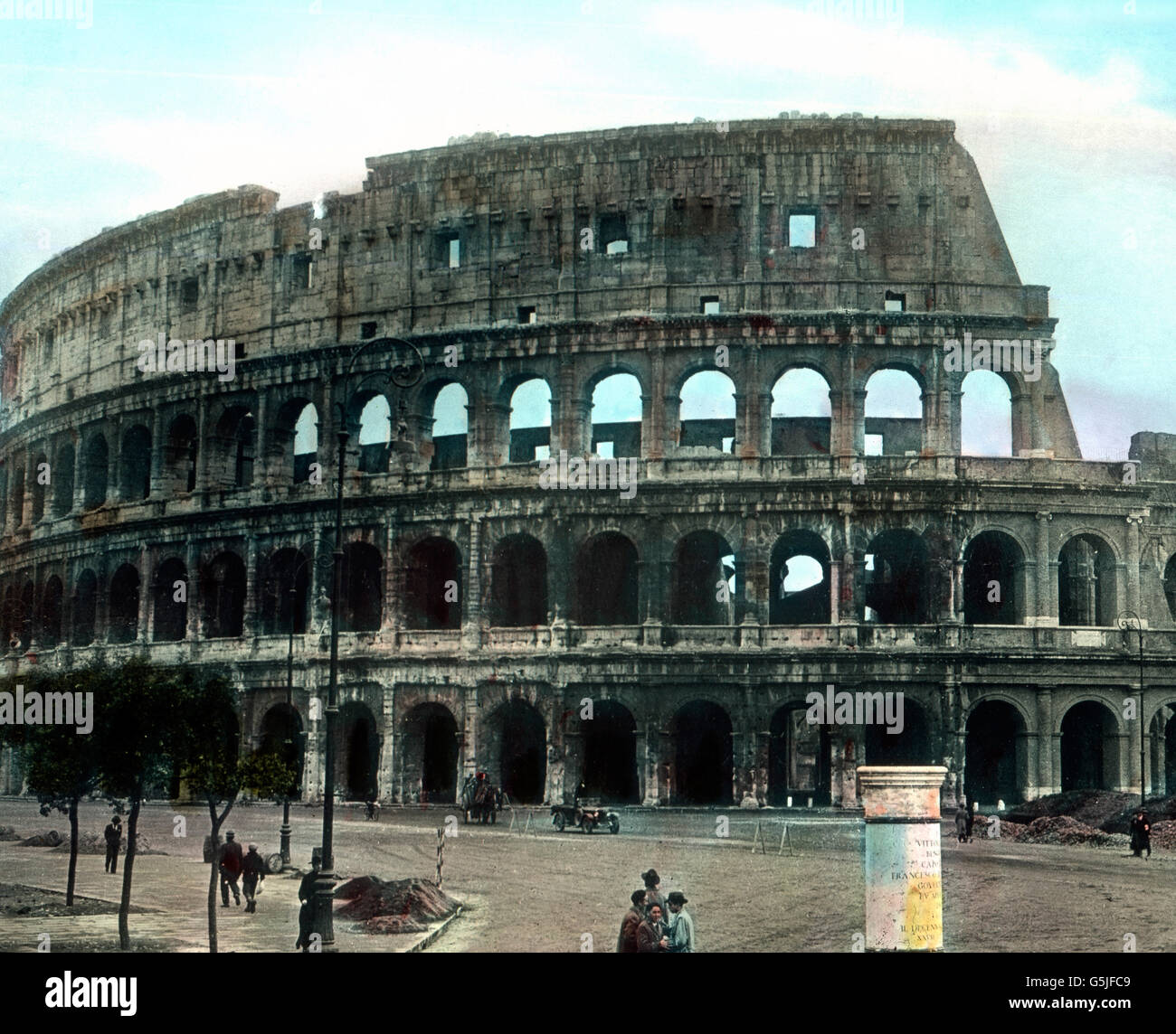 Das Kolosseum in Rom, Italien 1920er Jahre. Colosseo a Roma, Italia 1920s. Foto Stock