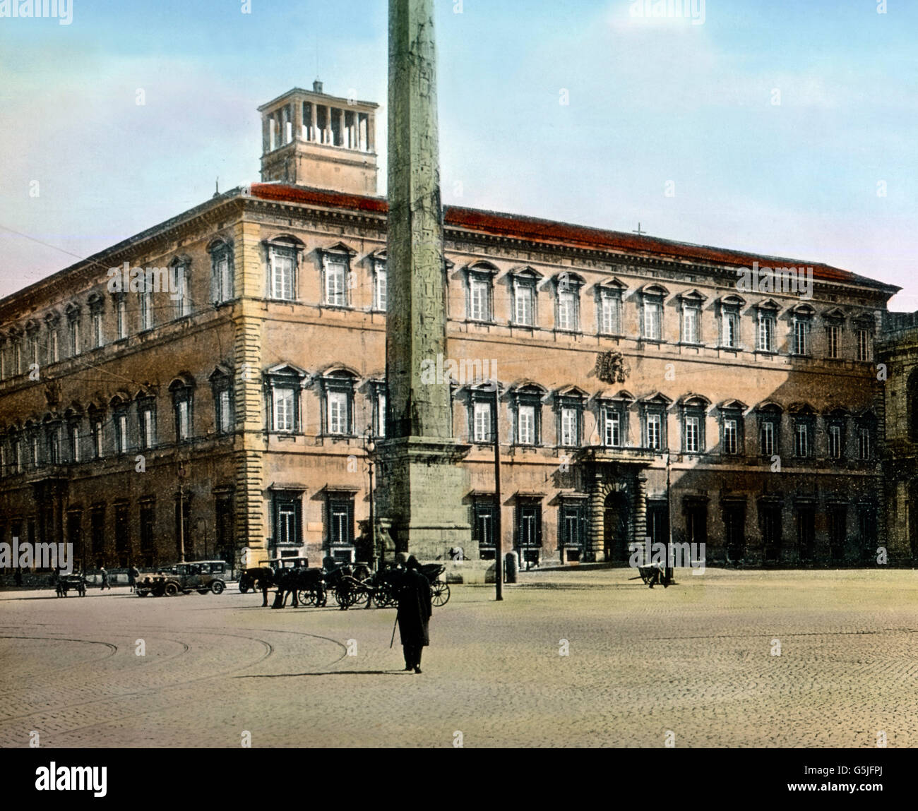 Blick auf den Lateranspalast in Rom, Italien 1920er Jahre. Vista del Palazzo Lateranense a Roma, Italia, 1920s. Foto Stock
