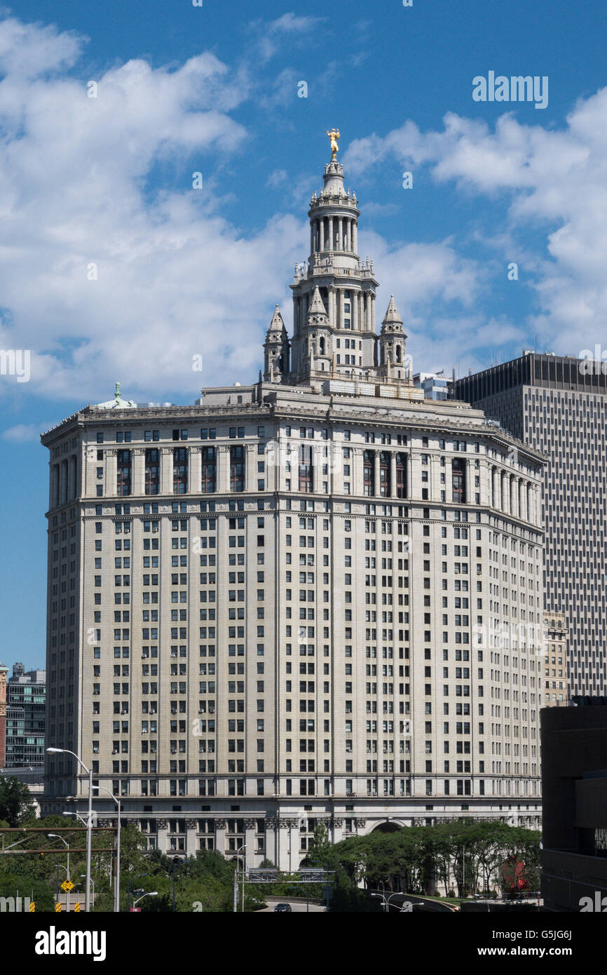 Palazzo comunale, 1 centro Street, NYC Foto Stock