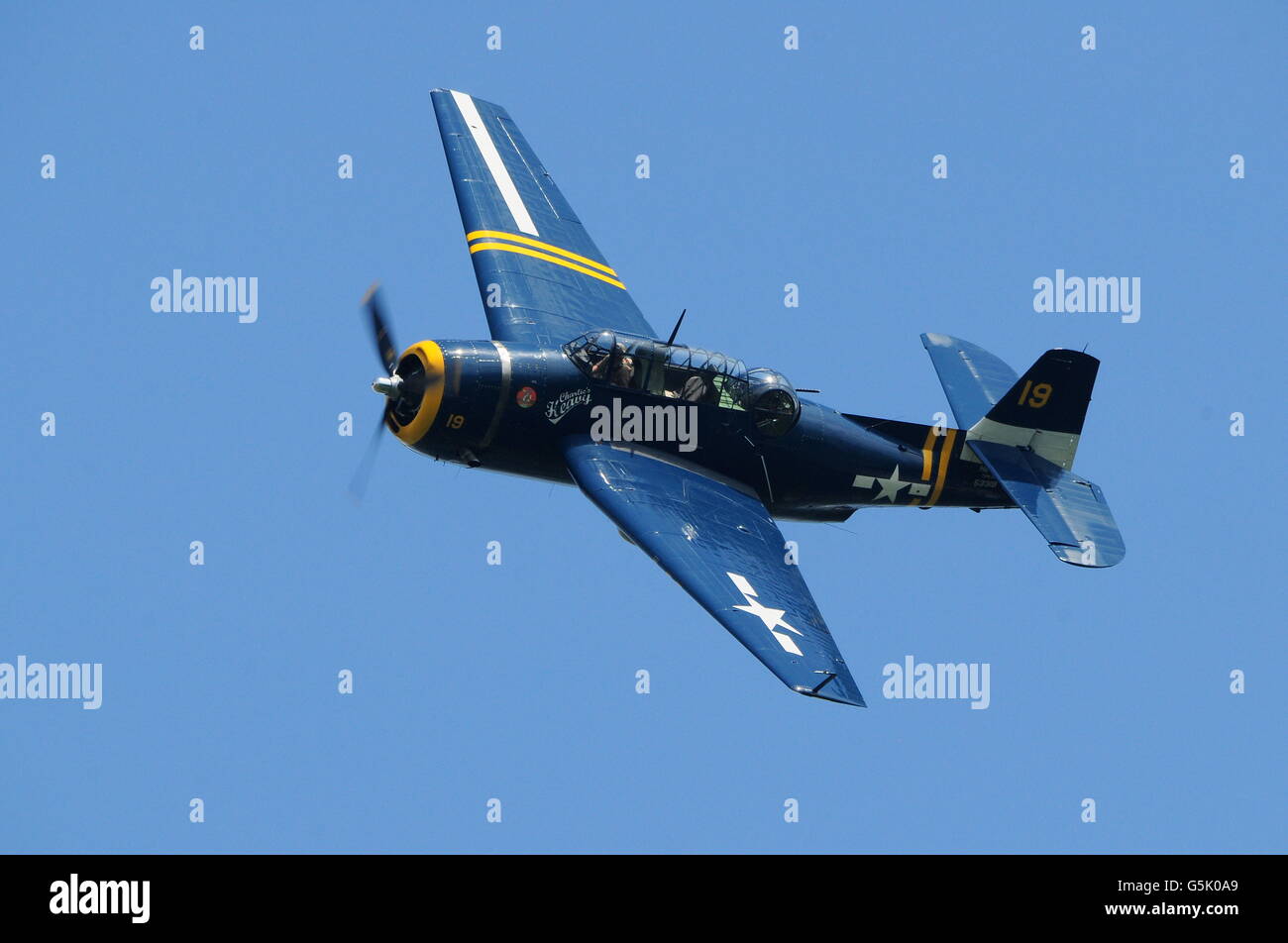 Vendicatore storico warplane, aereo, aeromobili, Grumman Pardubice airshow, Foto Stock