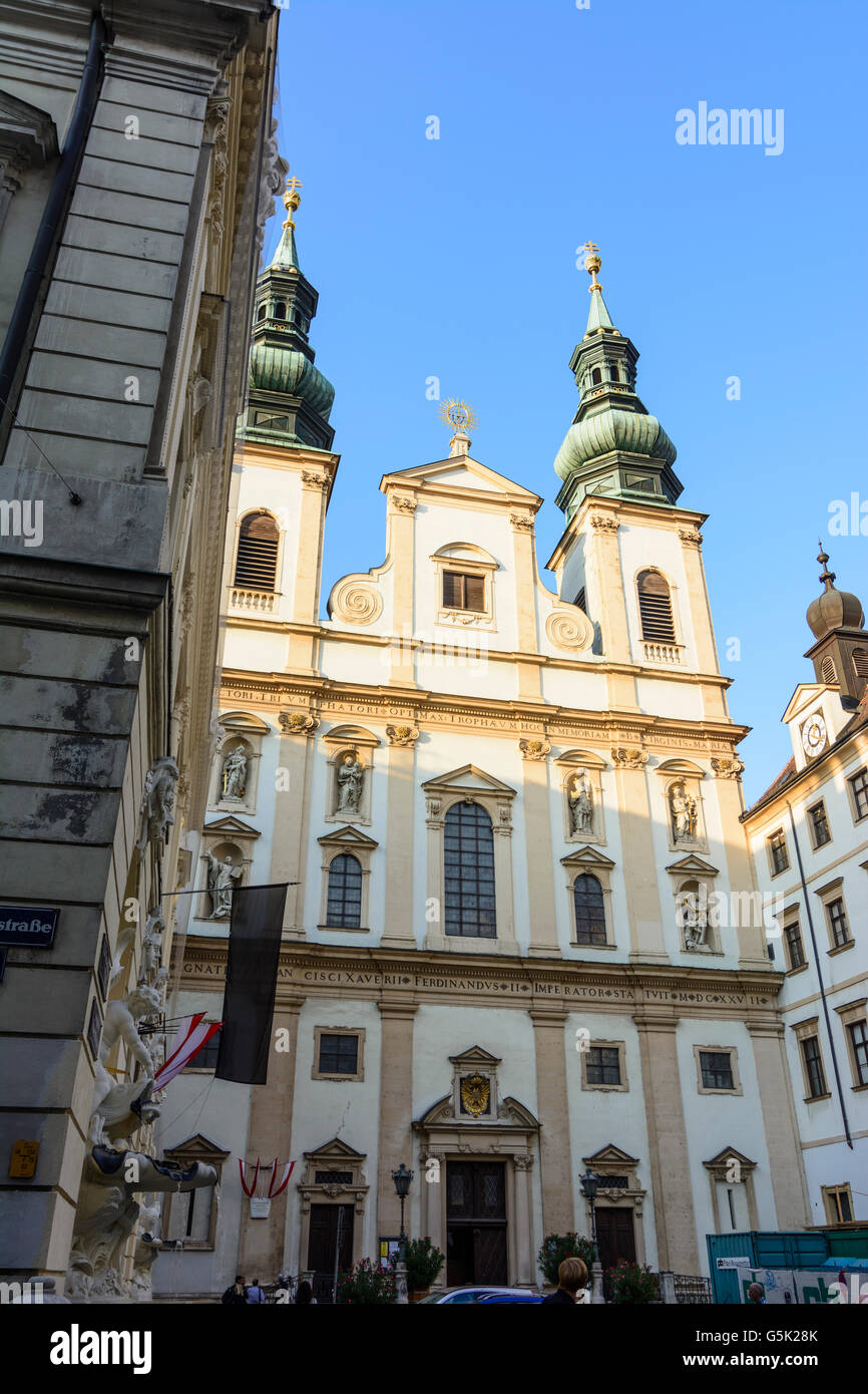 Chiesa Jesuitenkirche, Wien, Vienna, Austria, Wien, 01. Foto Stock