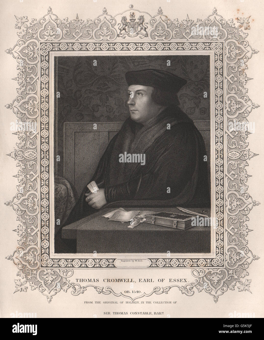 Storia britannica: Thomas Cromwell, Earl of Essex. TALLIS, antica stampa 1853 Foto Stock