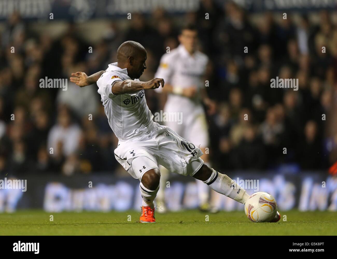 Calcio - Europa League - Gruppo J - Tottenham Hotspur / NK Maribor - White Hart Lane. Jermain Defoe di Tottenham Hotspur segna il secondo obiettivo del gioco Foto Stock