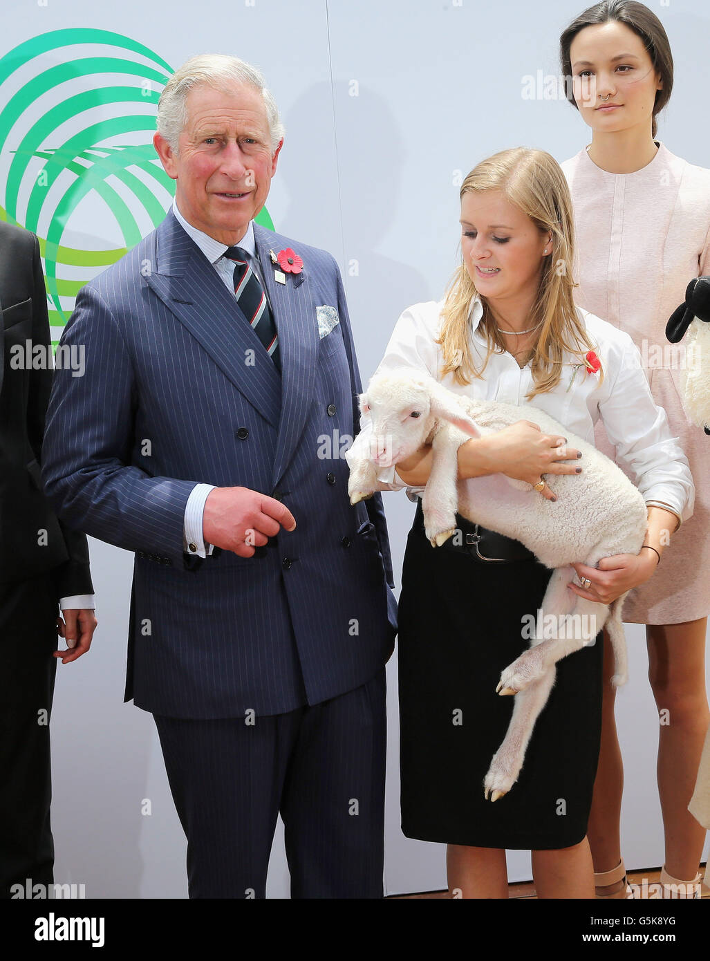 Il Prince of Wales partecipa a un ricevimento per l'Australian Wool Industry presso il museo di arte contemporanea di Sydney, Australia. Foto Stock