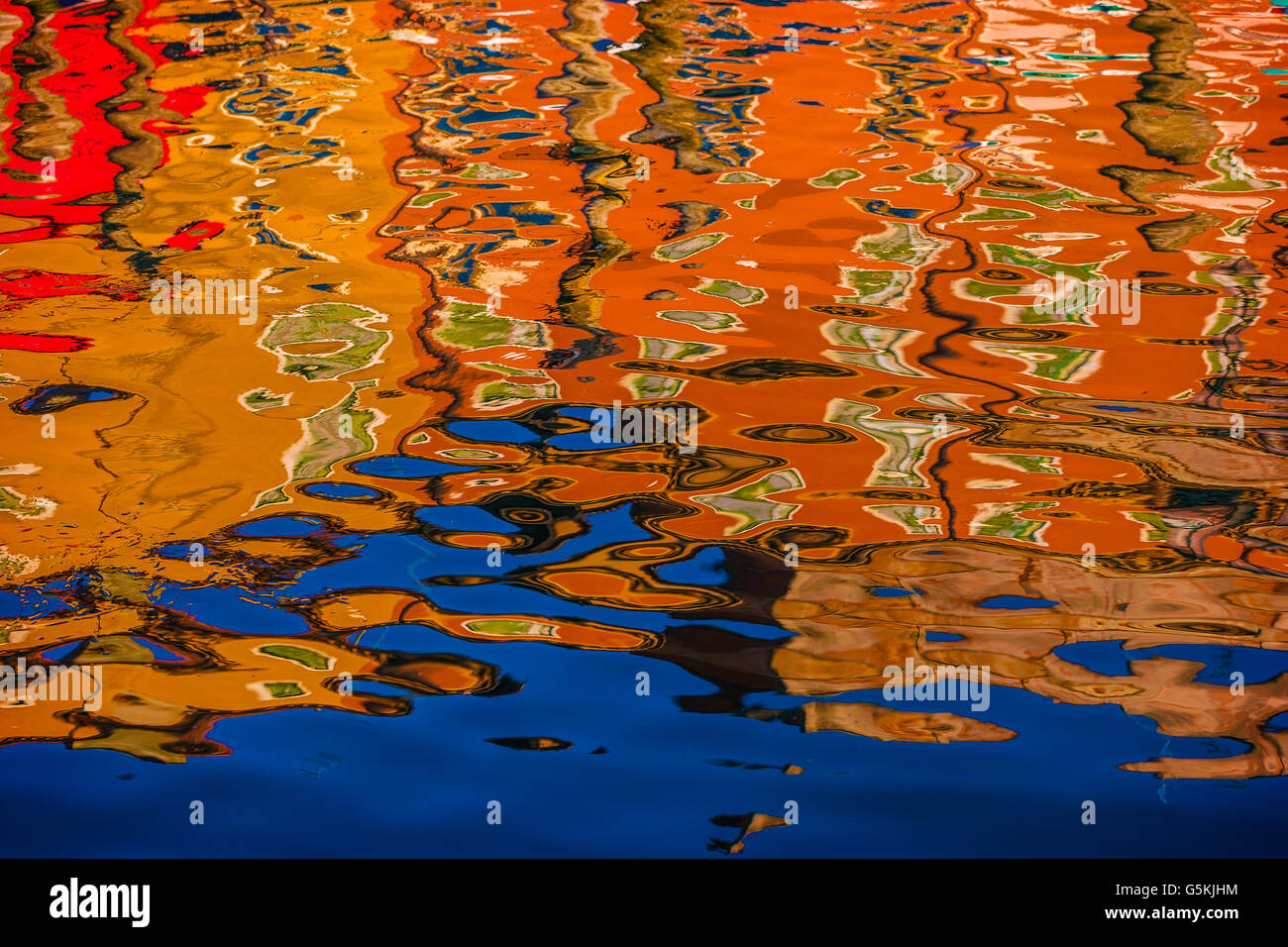 Italia Veneto Chioggia - Riflessioni Foto Stock