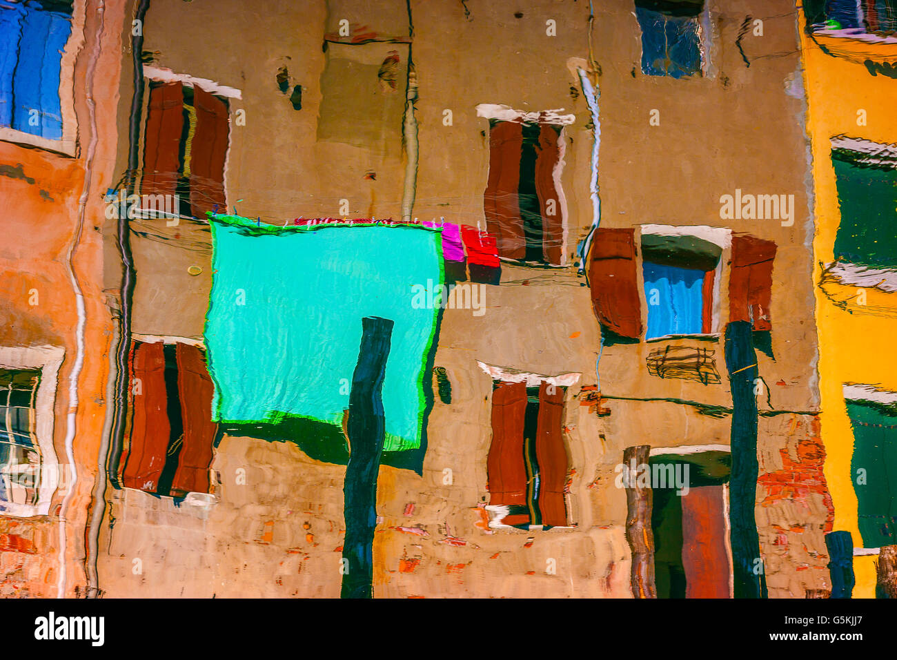 Italia Veneto Chioggia - Riflessioni Foto Stock