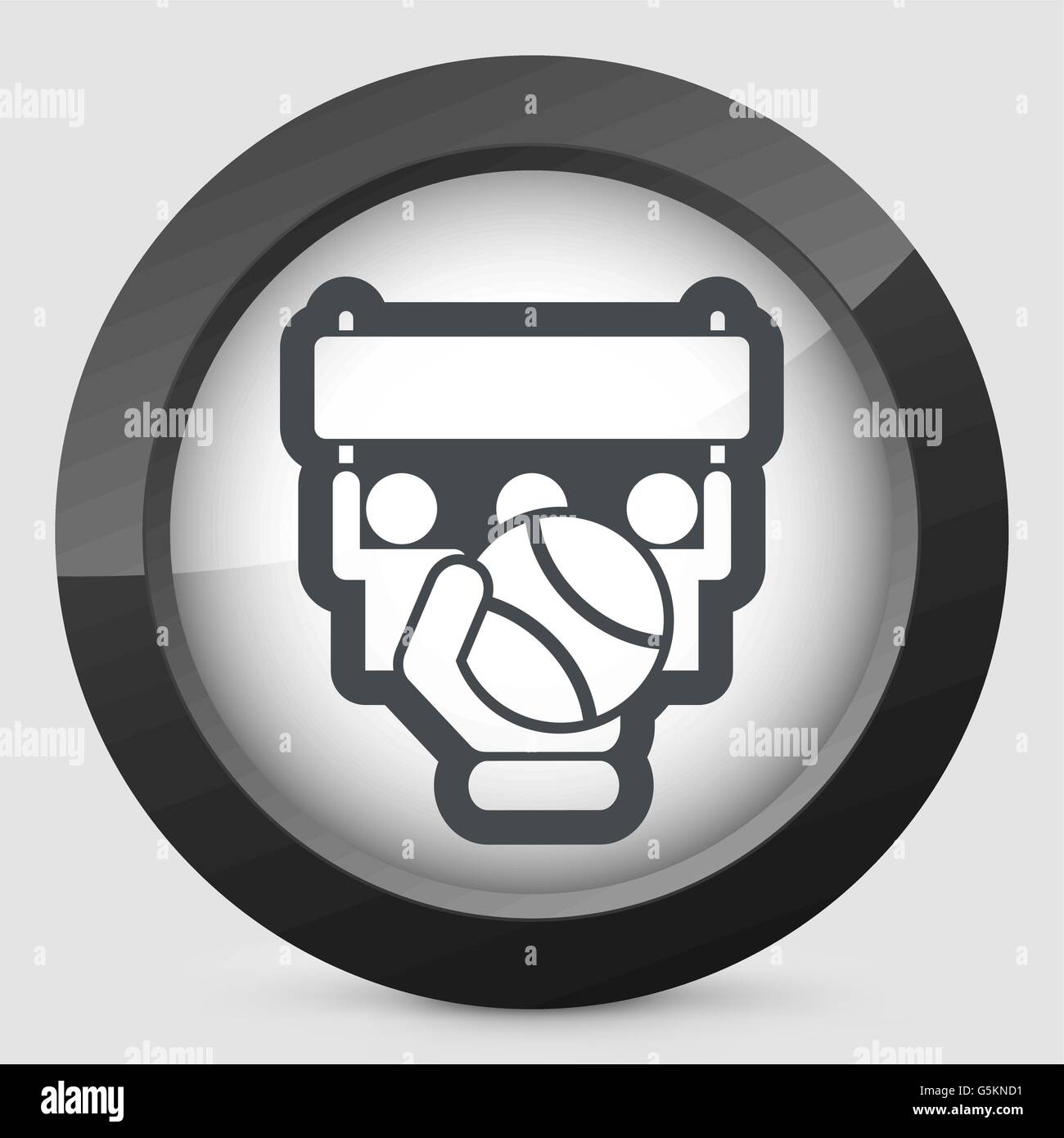 Match di Tennis Icona Illustrazione Vettoriale