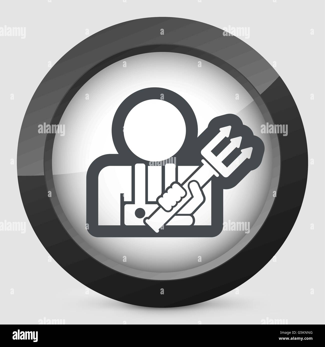 Icona di forcone Illustrazione Vettoriale