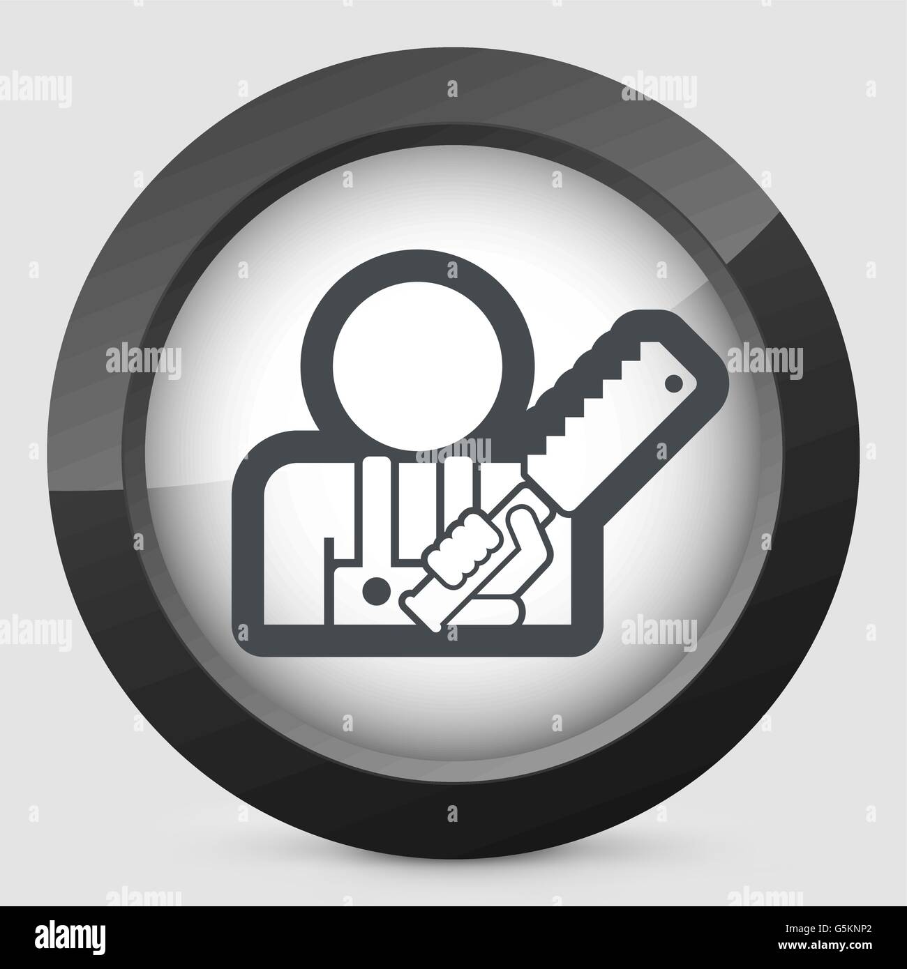 Icona di Woodman Illustrazione Vettoriale