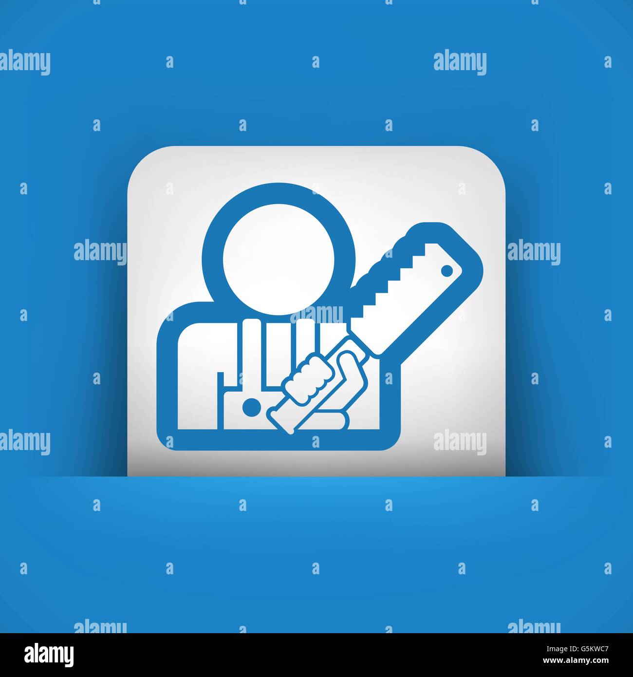 Icona di Woodman Illustrazione Vettoriale